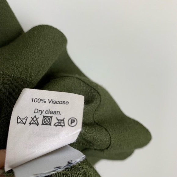 Madewell | Olive Green Novella Lace Up Shirt Dress - Picture 7 of 7